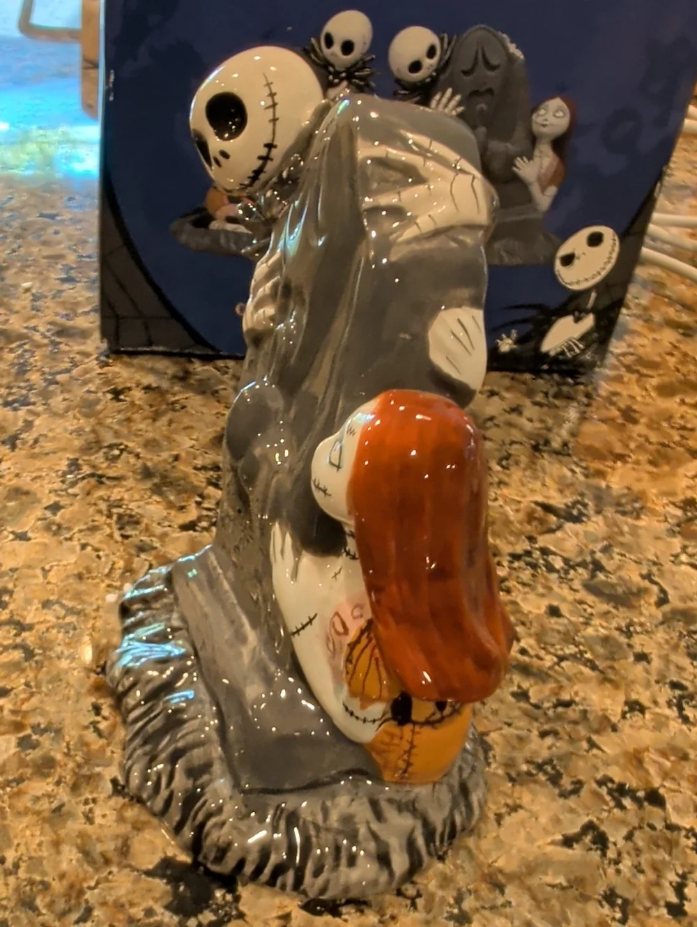 Jack and Sally Ceramic Salt & Pepper Shakers (